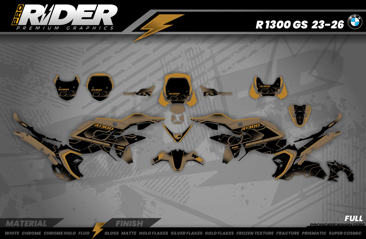 BMW GS Series Full Graphics Kit | Desert Stormer