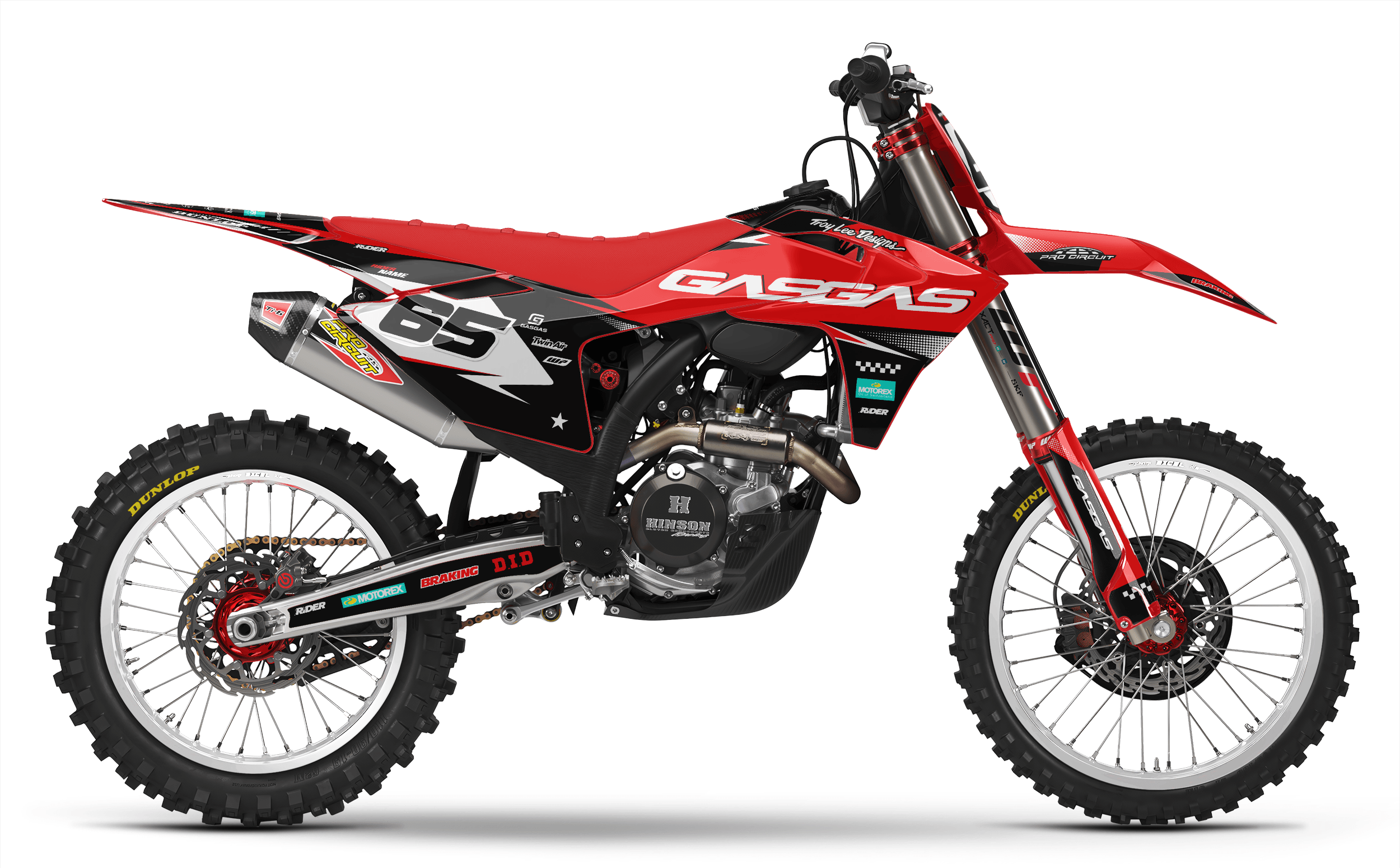 RED PULSE GasGas Full Graphics Kit