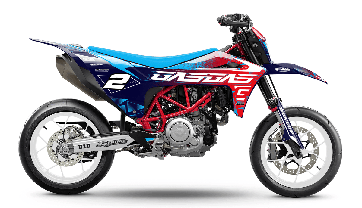 GASGAS 700 Full Graphics Kit | Ignis Red Light Blue