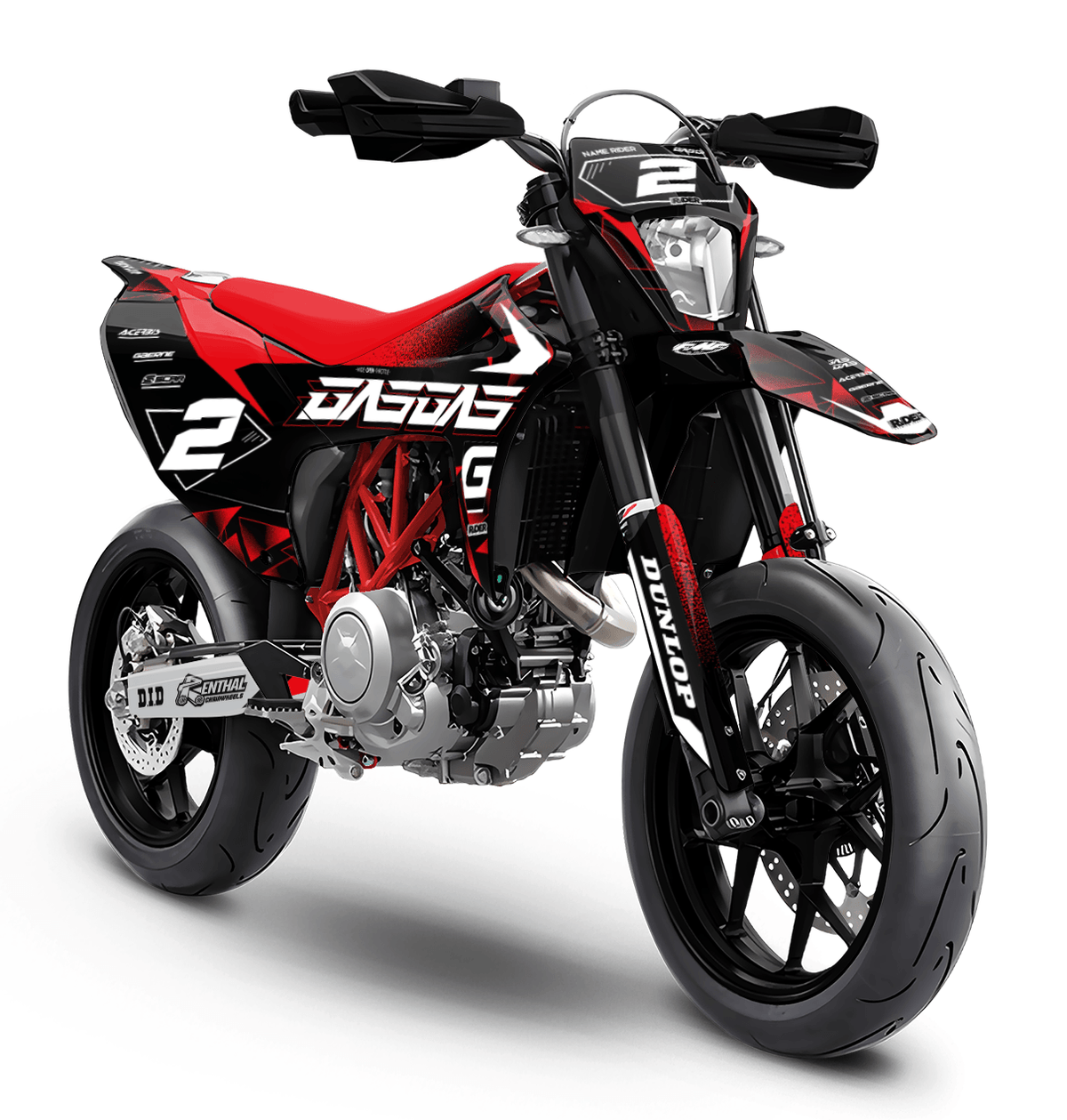 GASGAS 700 Full Graphics Kit | Ignis Black Red