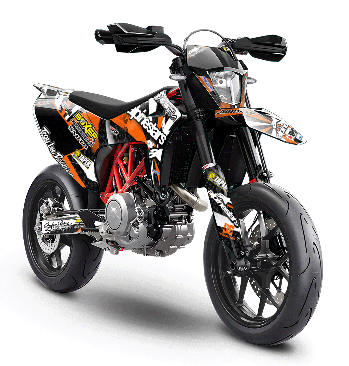 Gasgas 700 Full Graphics Kit | Alpinestars orange