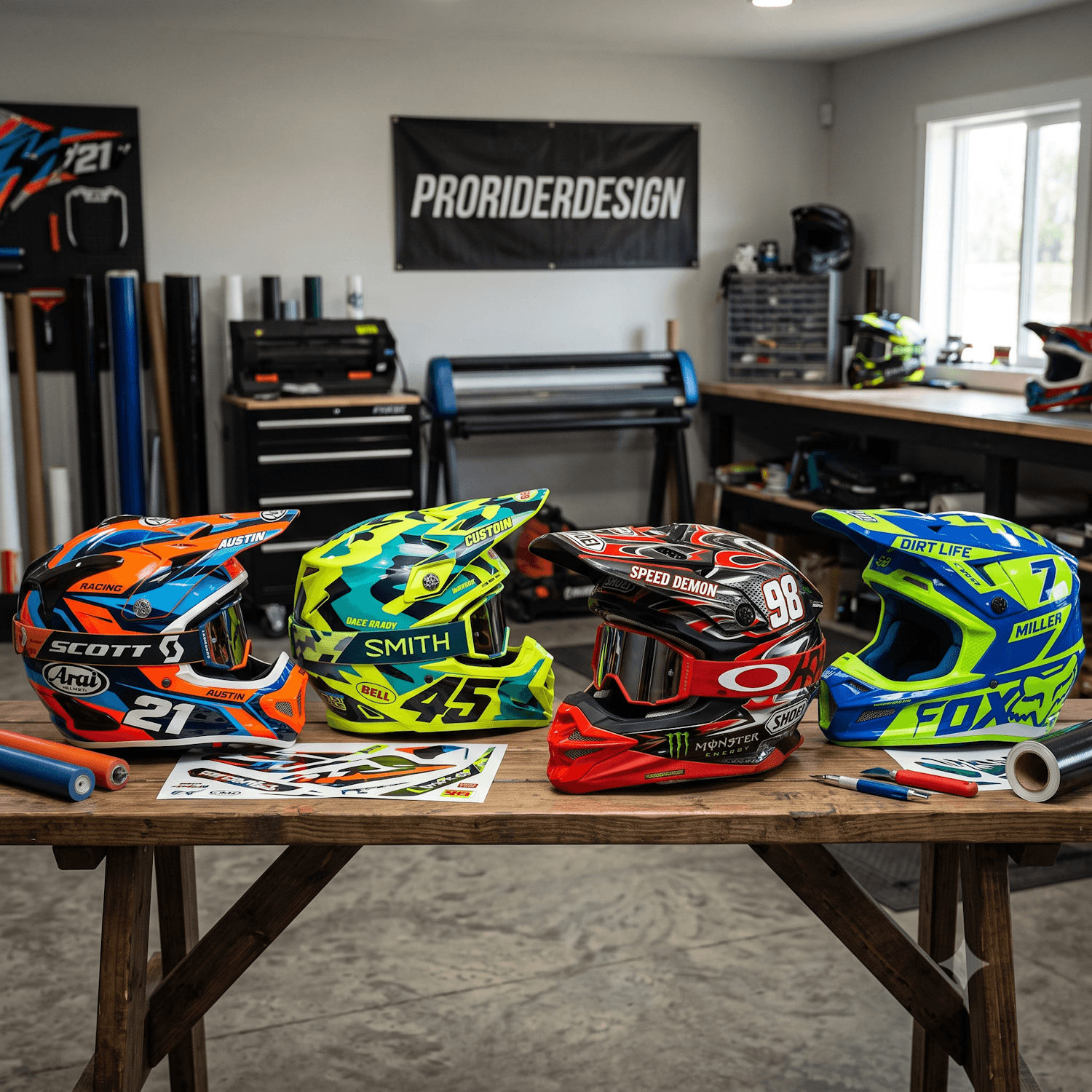 FULL CUSTOM HELMET GRAPHICS
