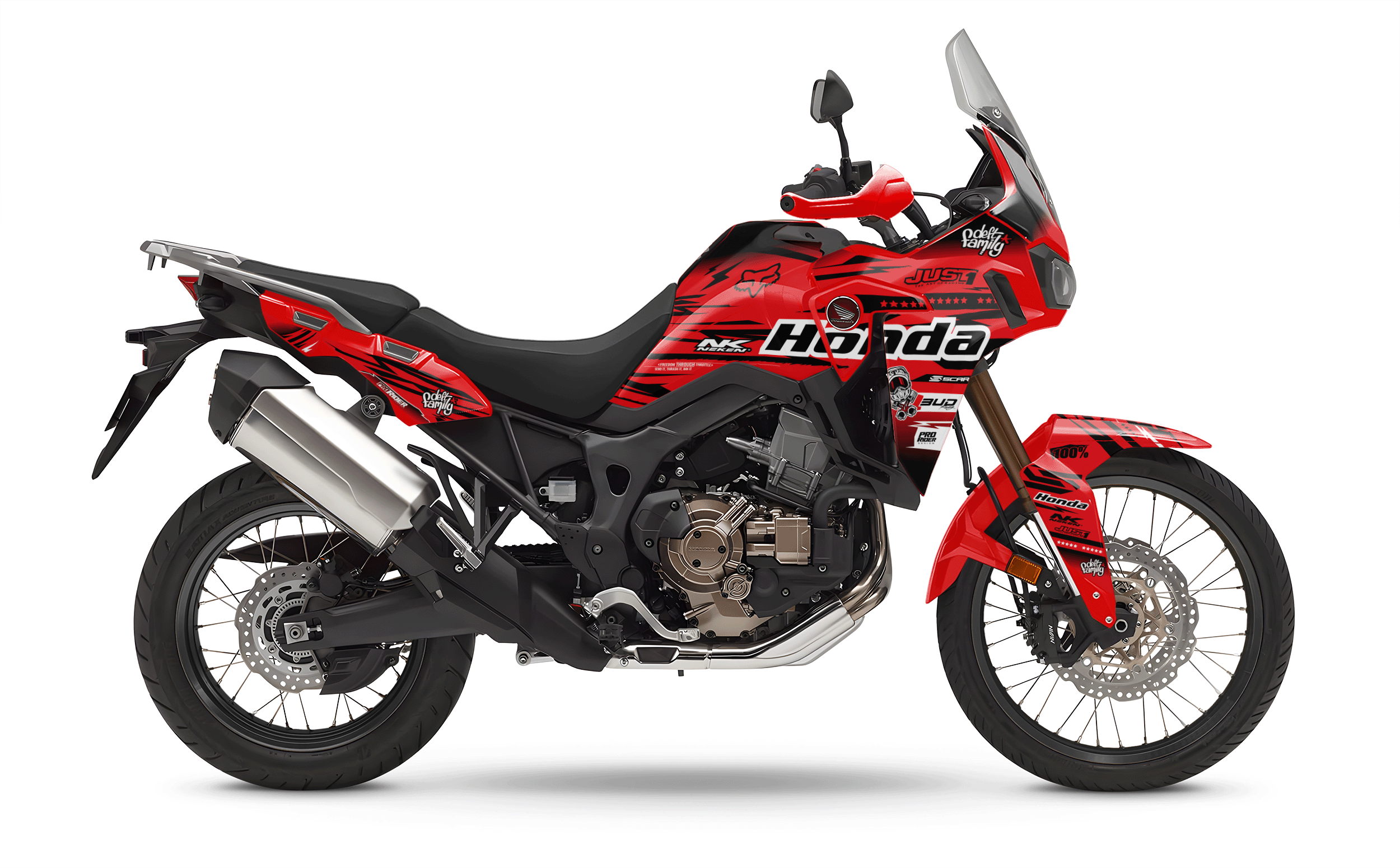 HONDA AFRICA TWIN Full Graphics kit | Just1 red