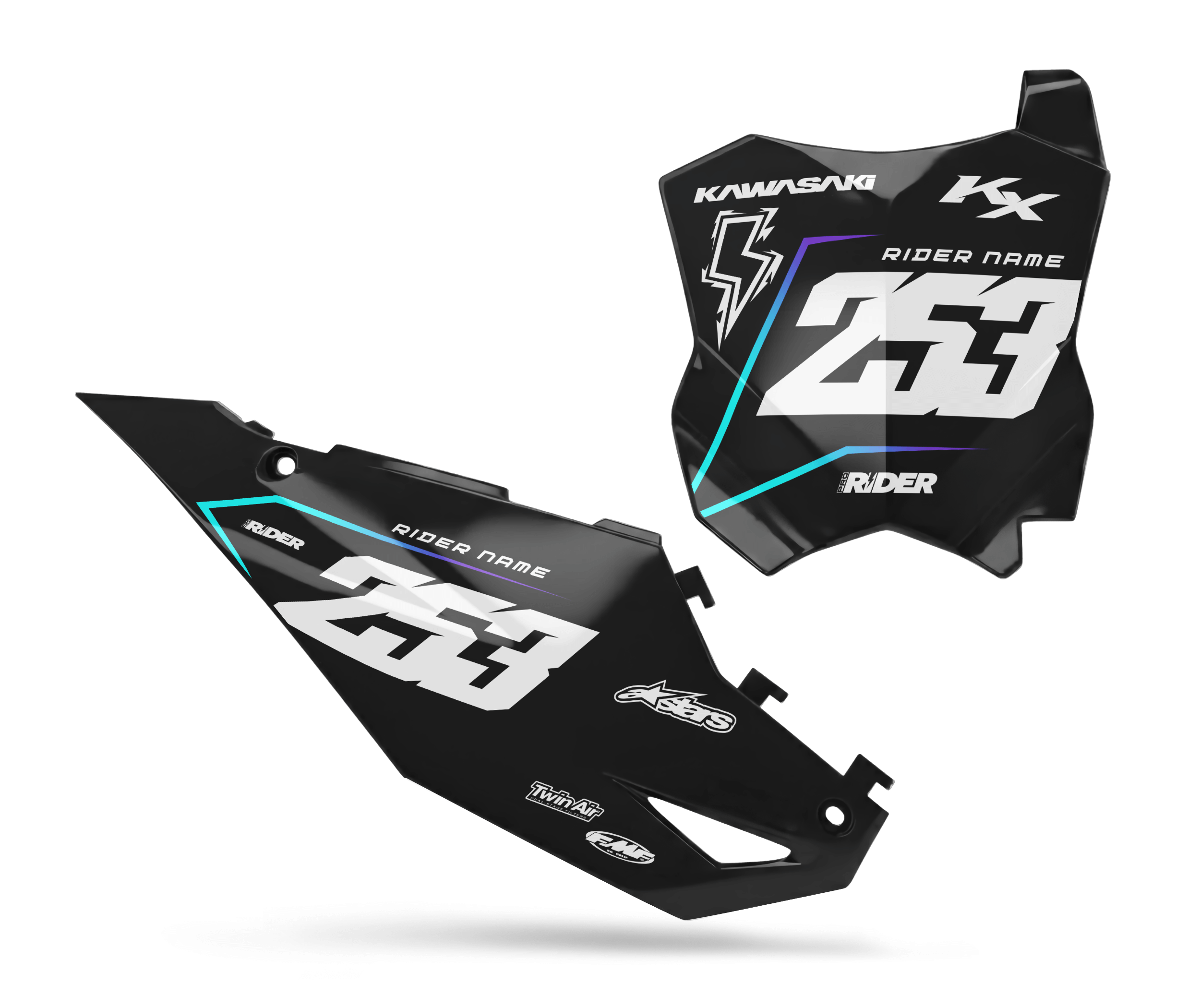 KAWASAKI Custom Number Plates | Dark Moss