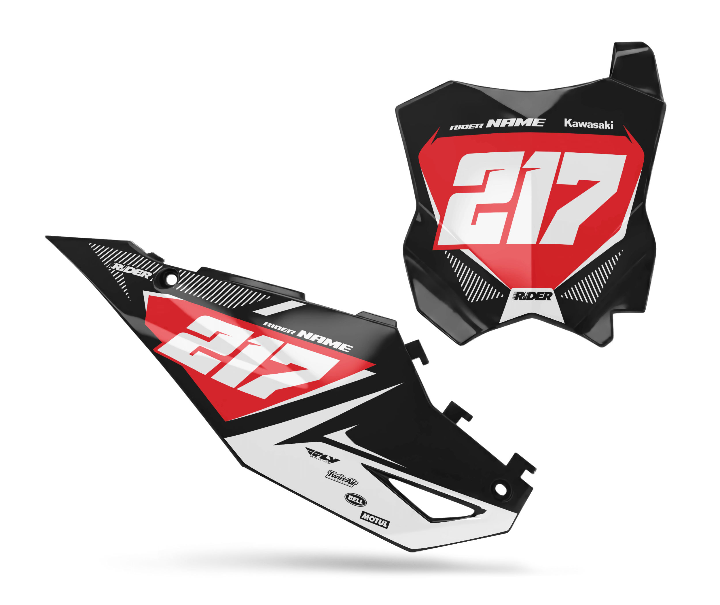 KAWASAKI Custom Number Plates | Mud Warrior