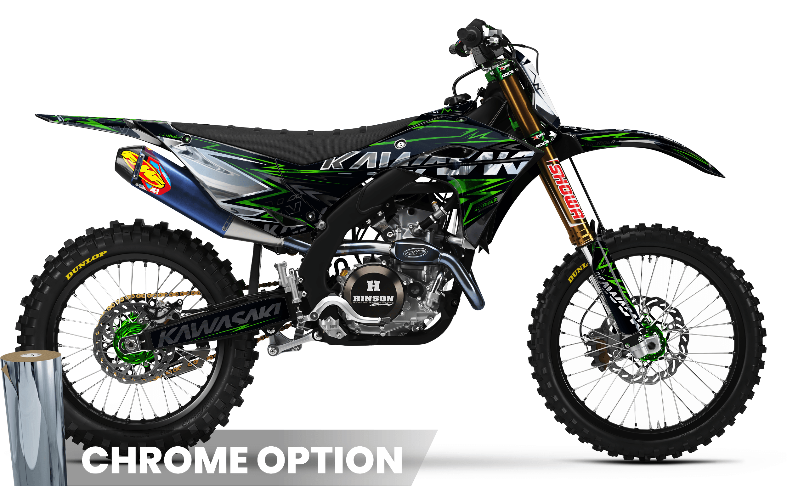 Kawasaki Full Graphics Kit | Redbud