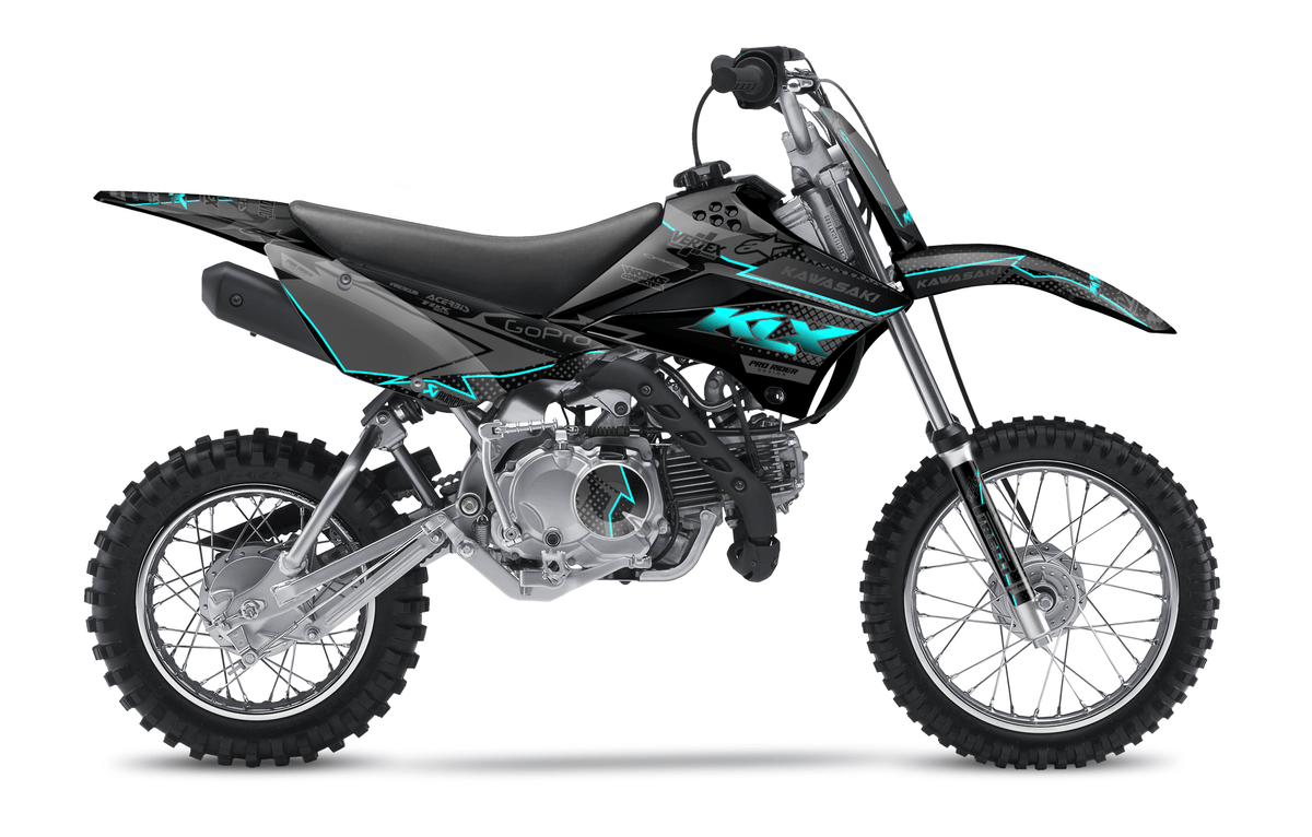 KAWASAKI Mini Full Graphics Kit | Teal