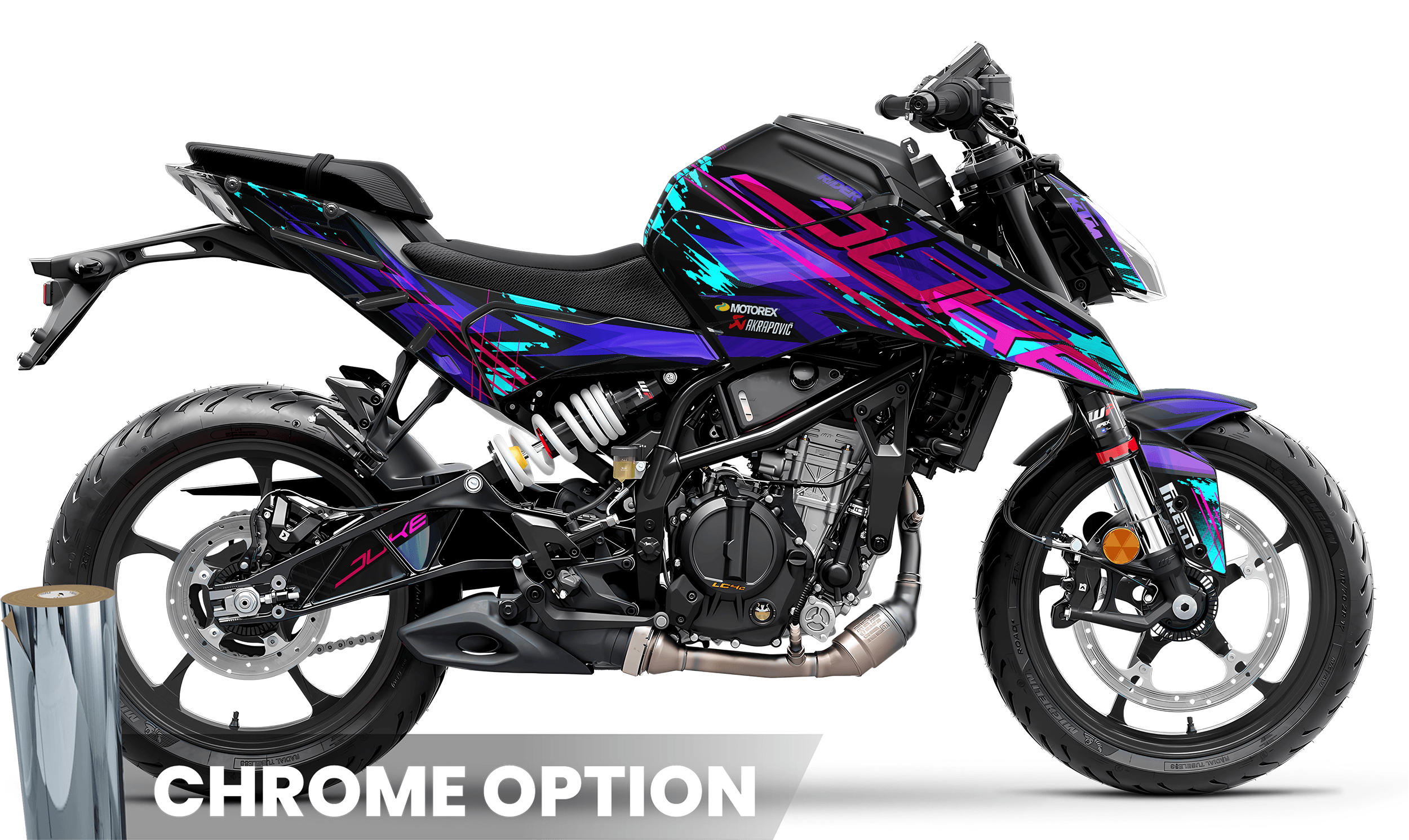 KTM DUKE 125 Full Graphics Kit | Guerilla