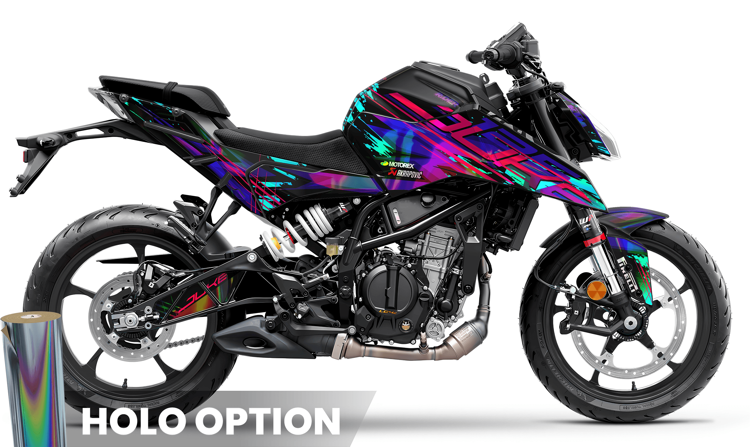 KTM DUKE 125 Full Graphics Kit | Guerilla