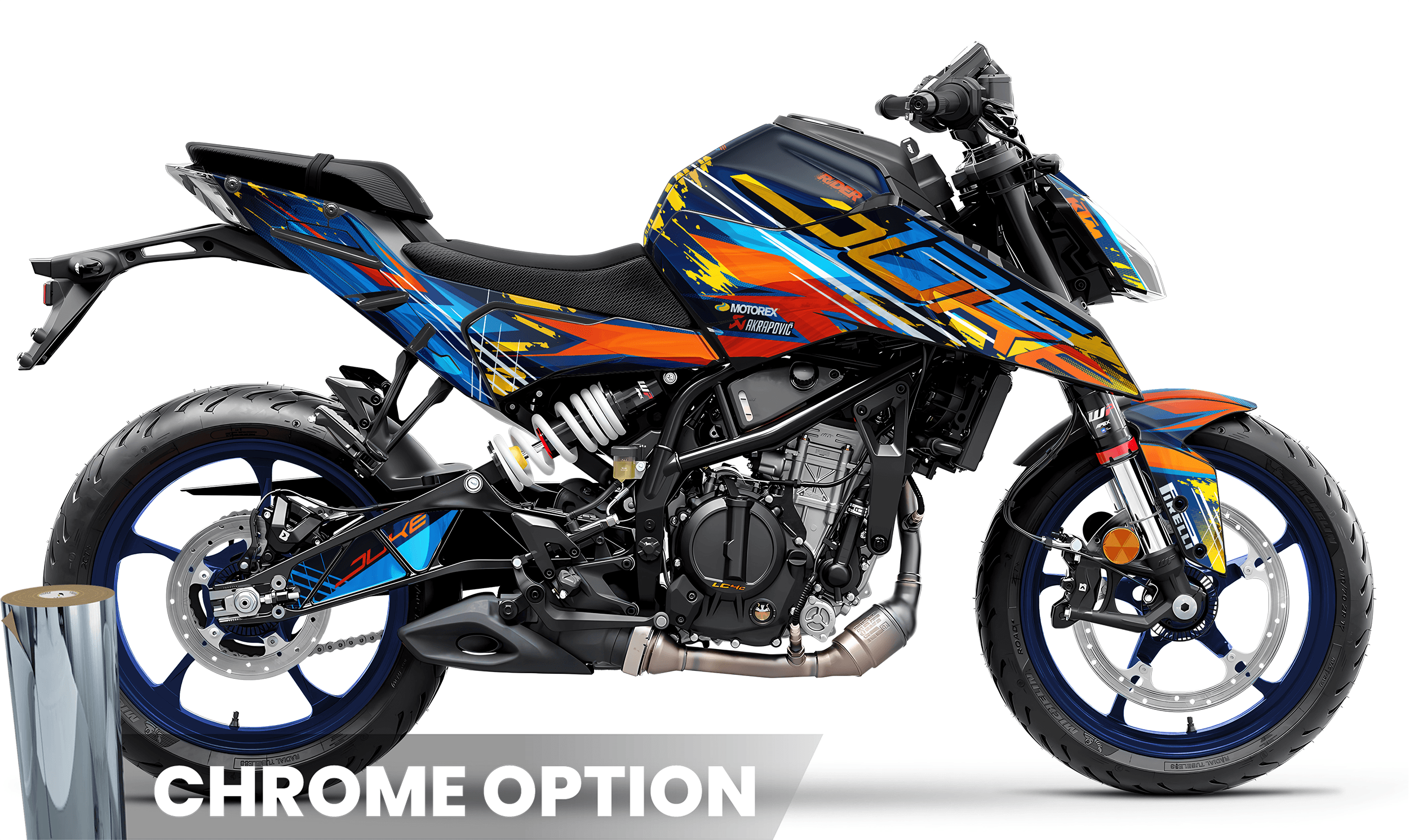 KTM DUKE 125 Full Graphics Kit | Edizion