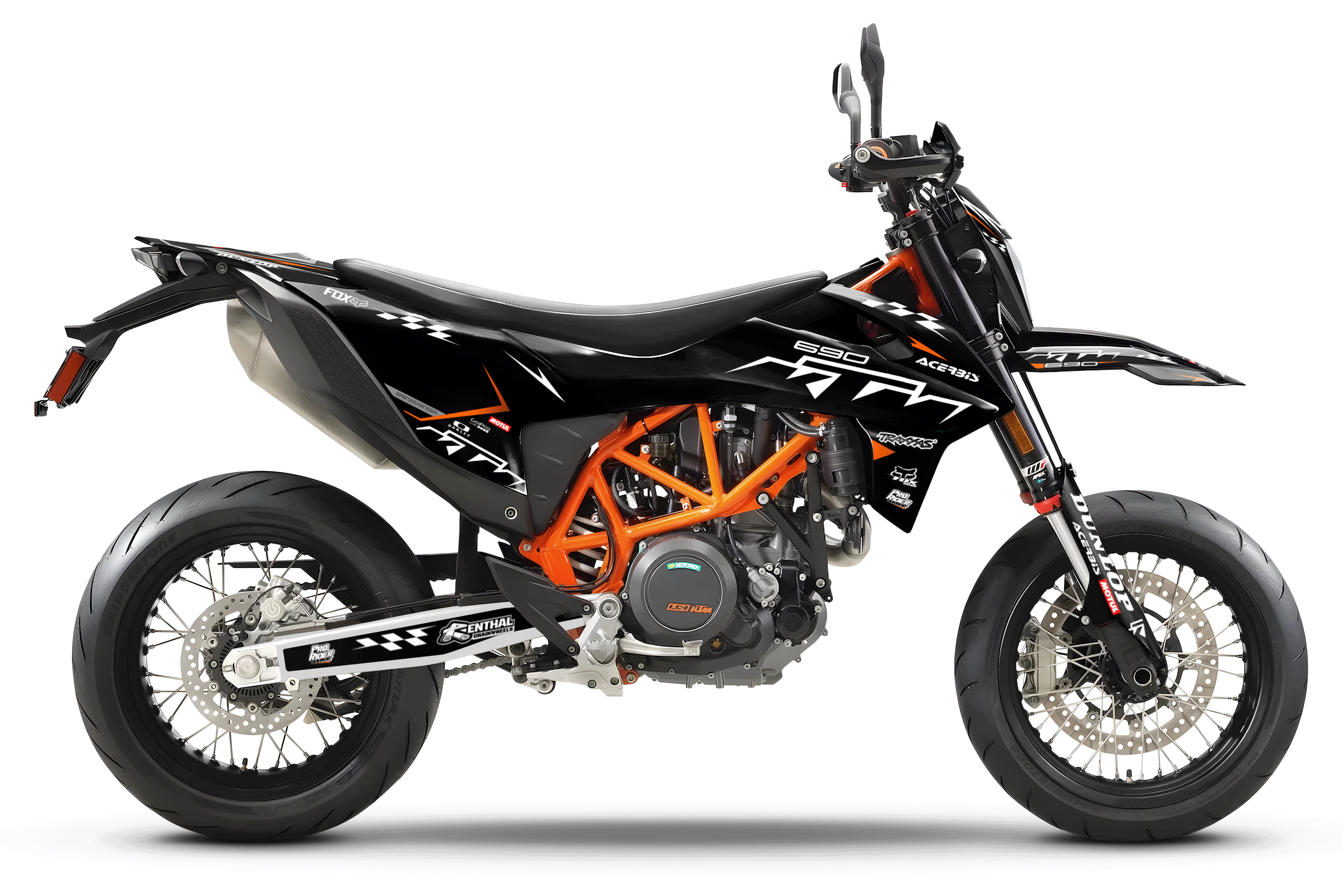 KTM SUPERMOTO Full Graphics Kit | Proline Factory black orange
