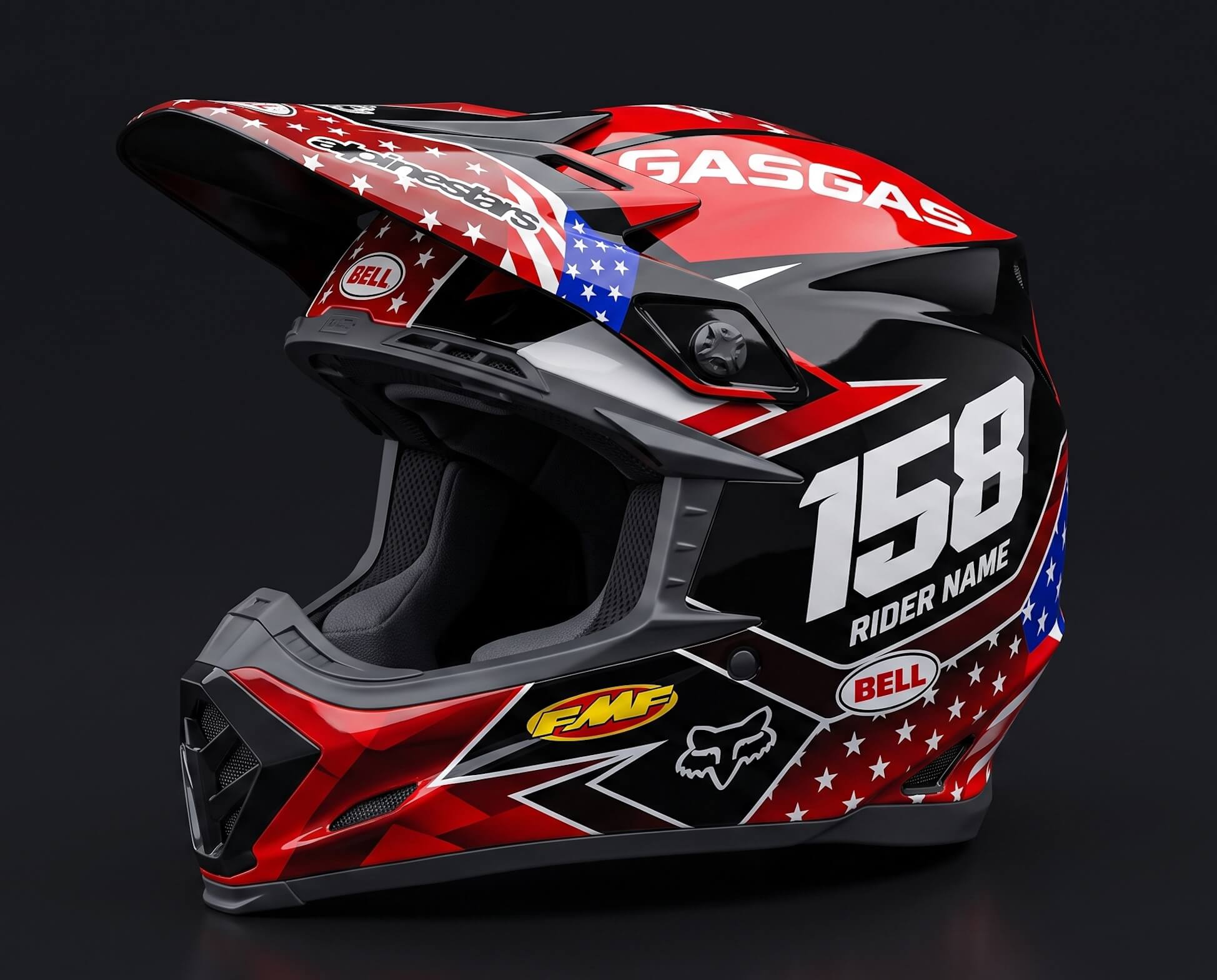 Helmet Graphics | BYLOR | ProRiderDesign
