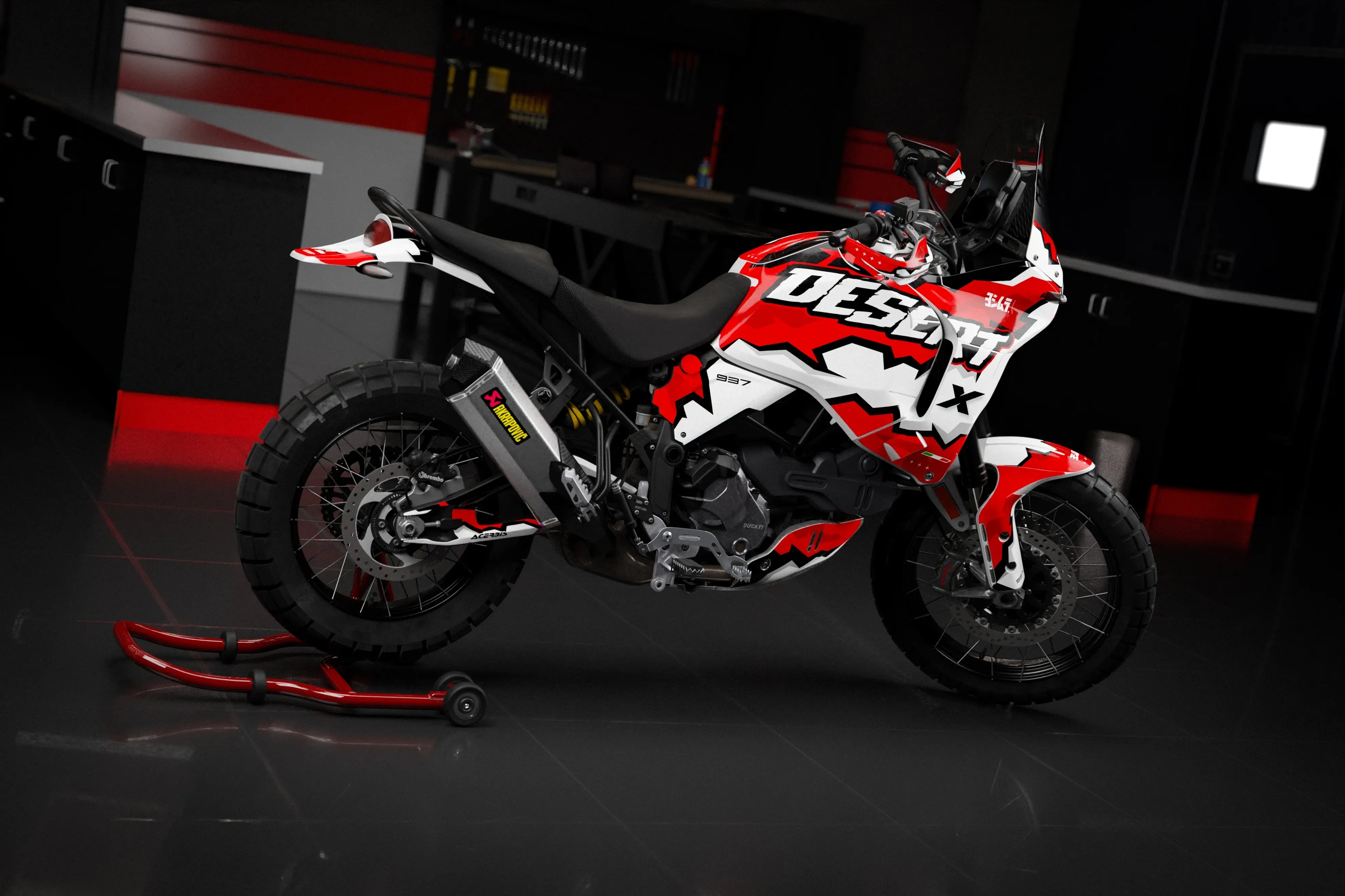 Ducati Desert X Full Graphics Kit | Fanzok