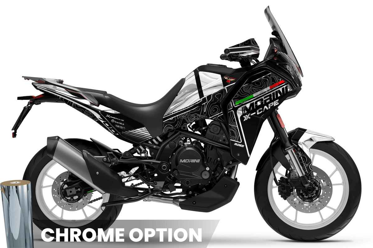 MOTO MORINI X-CAPE 650/700 Full Graphics Kit | Pista Blanca