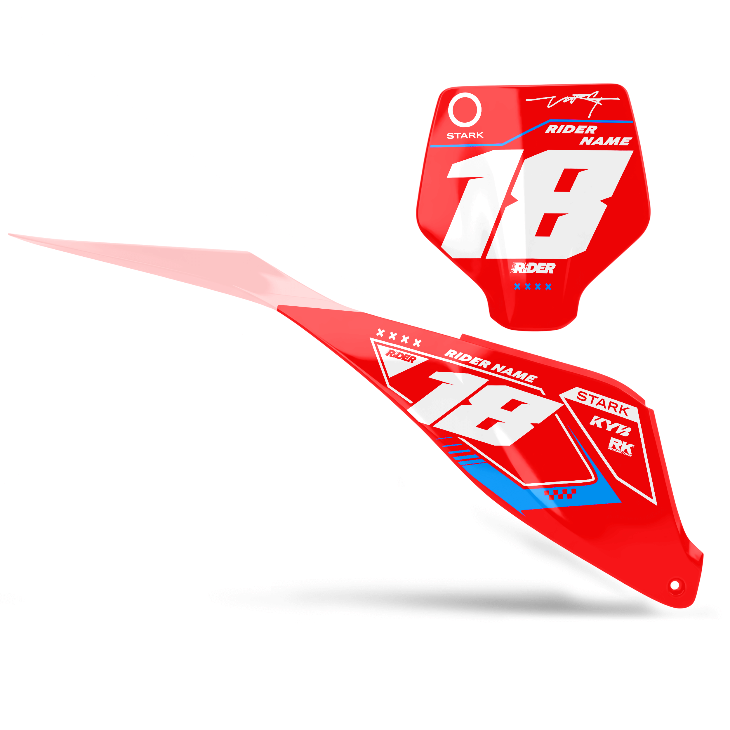 STARK FUTURE Custom Number Plates | Barett Red