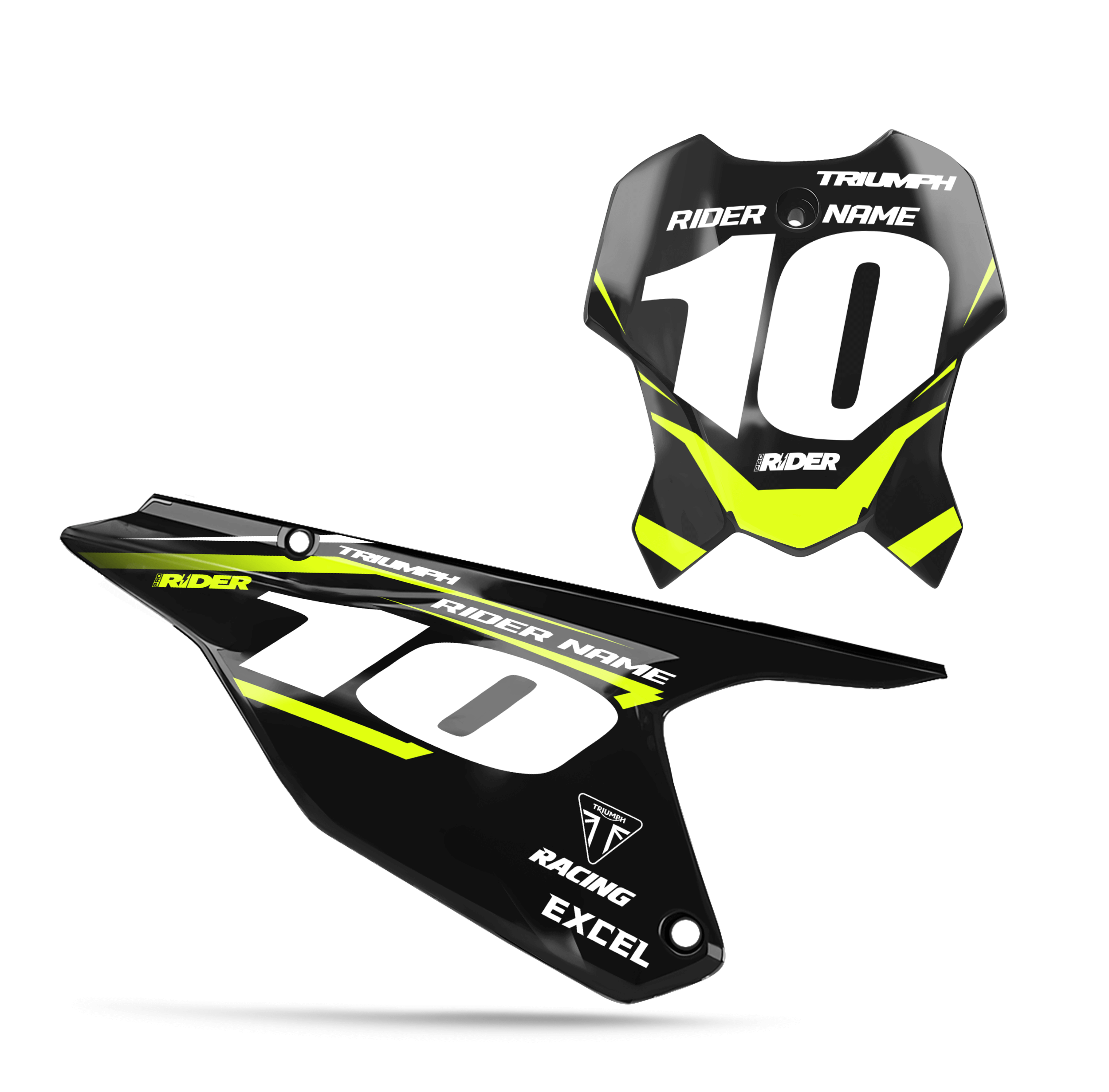 TRIUMPH Custom Number Plates | Traker Black