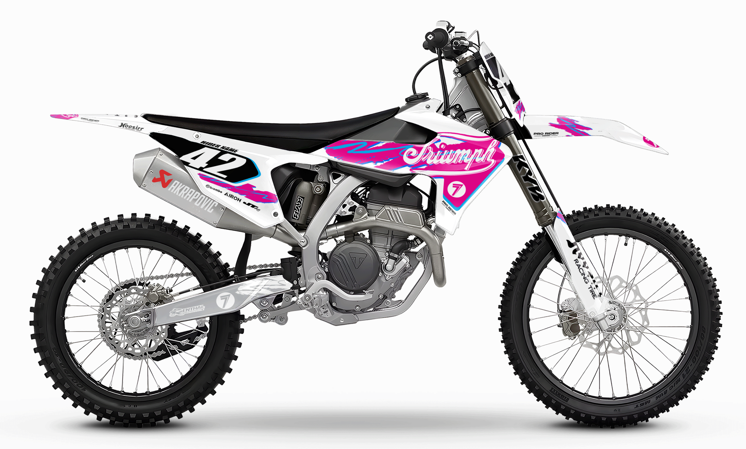 TRIUMPH Full Graphics Kit | Retro pink