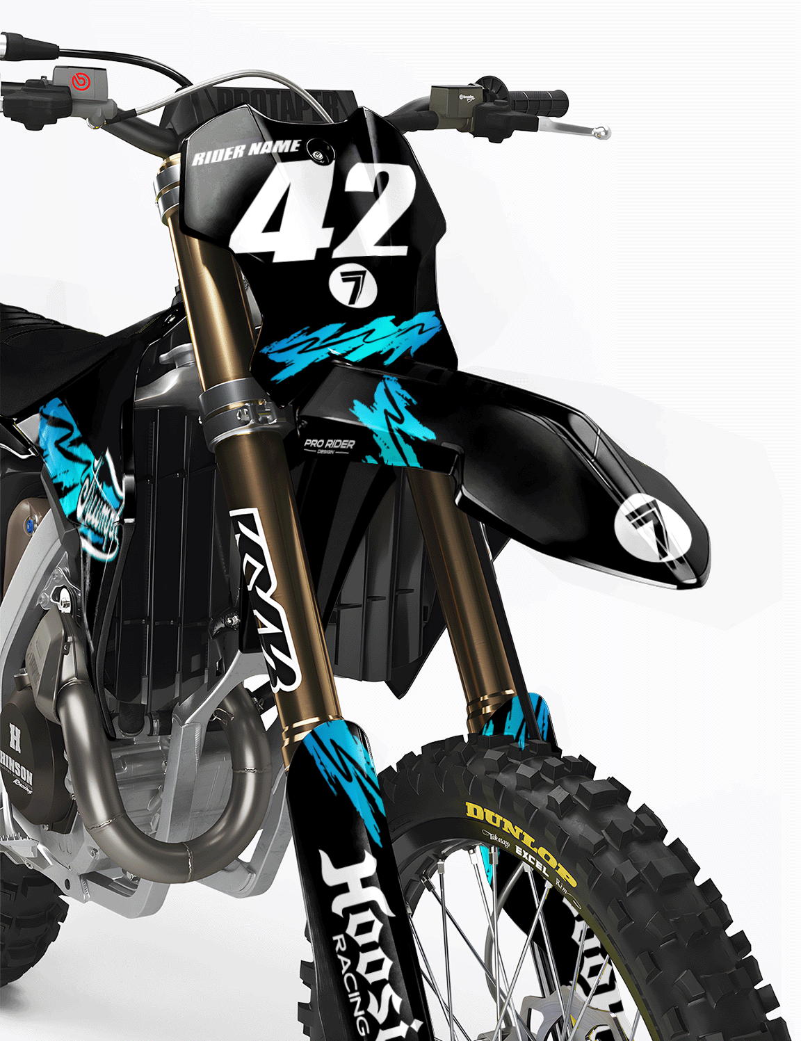 TRIUMPH Full Graphics Kit | Blue lines