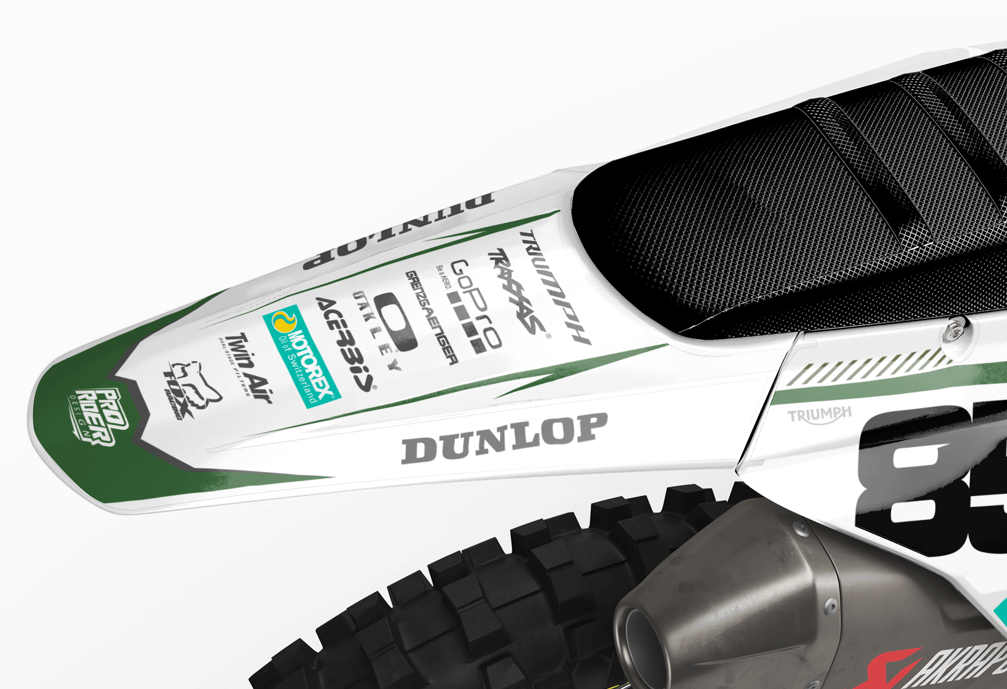 TRIUMPH Full Graphics Kit | Green lines