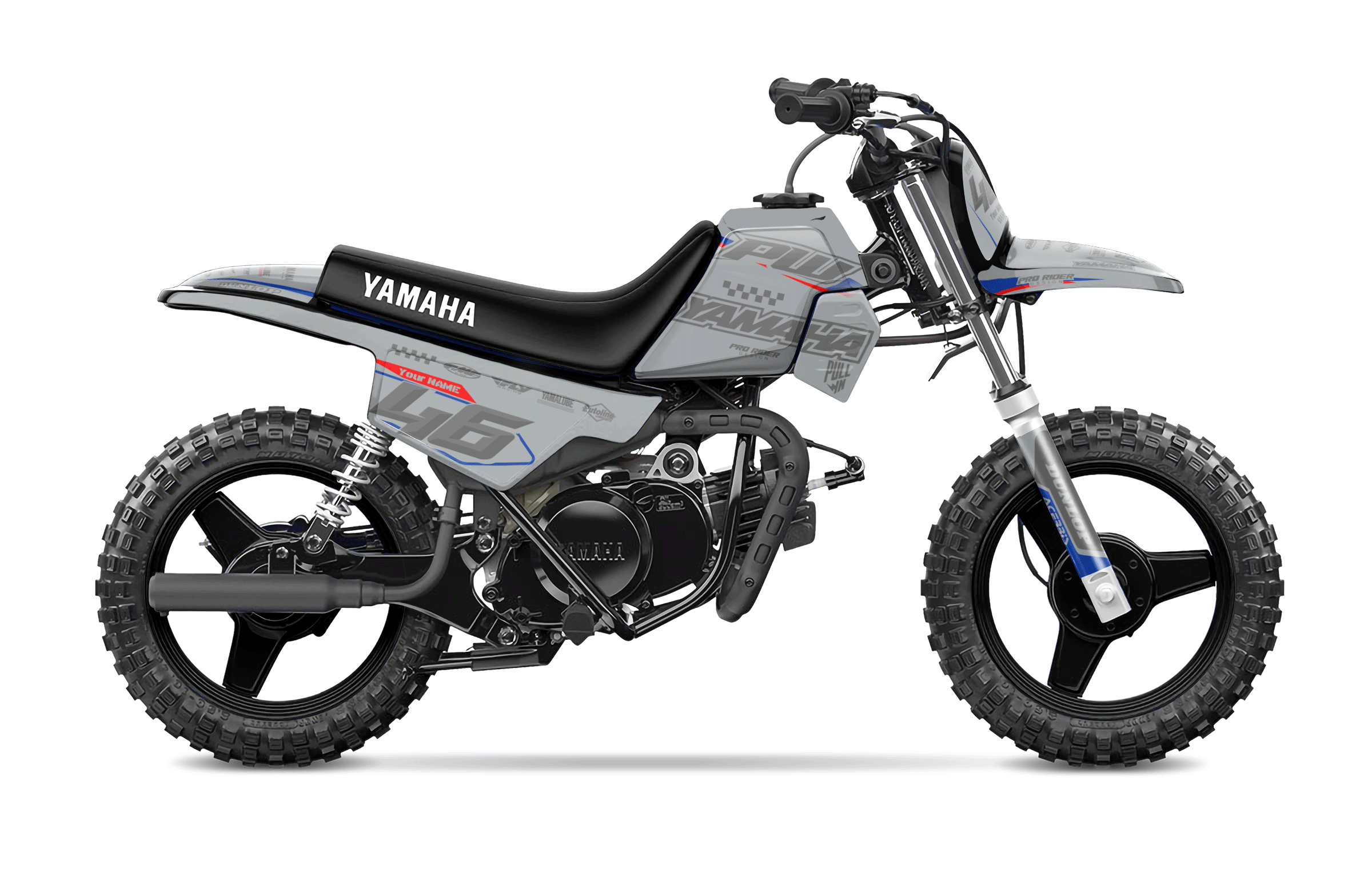 Yamaha Pw-Ttr Full Graphics Kit | Grey flag