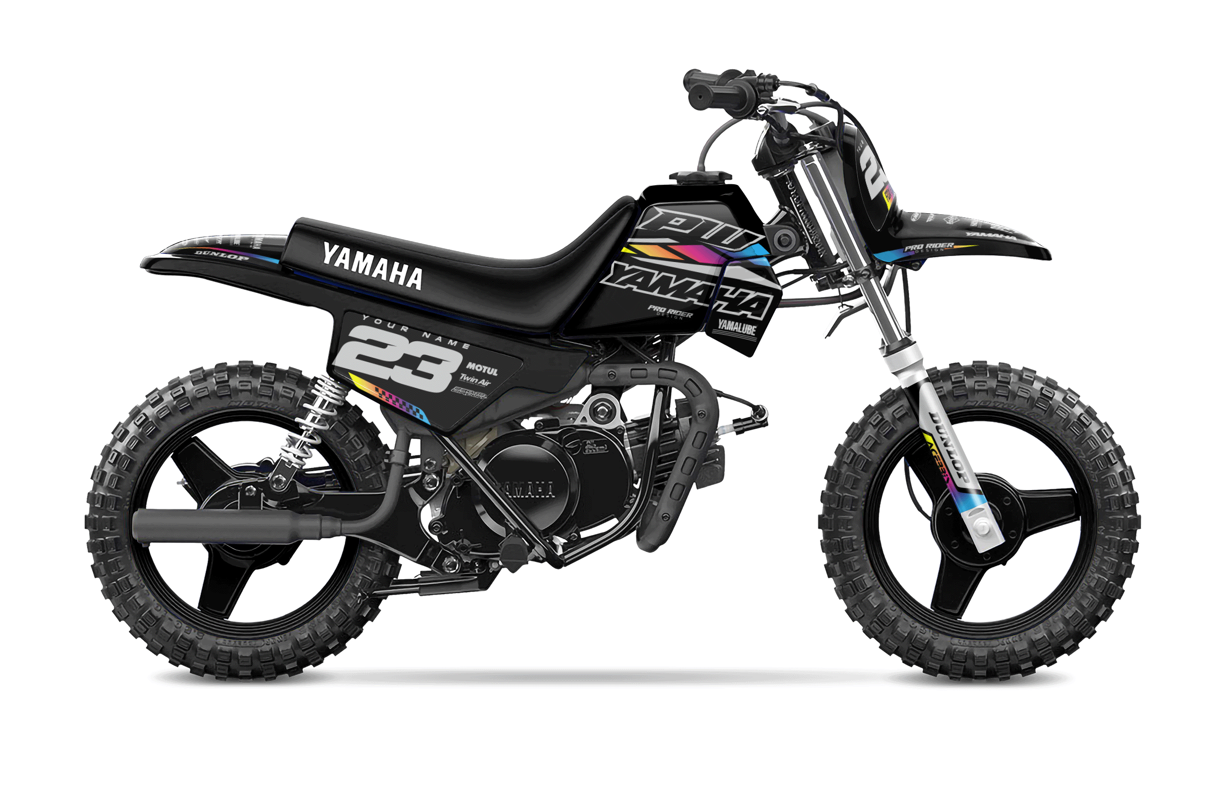 Yamaha Pw-Ttr Full Graphics Kit | Speed Blocks Black