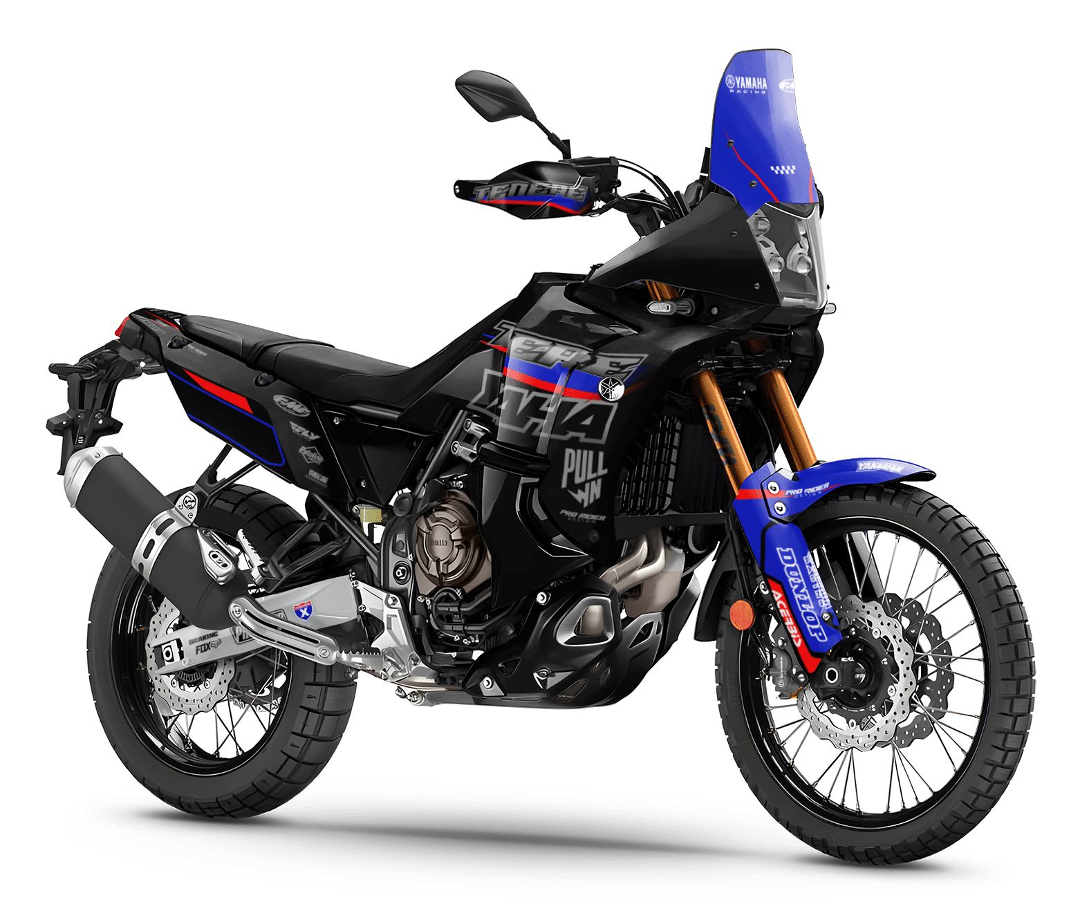 Yamaha Tenere 700 Full Graphics Kit | Black Flag