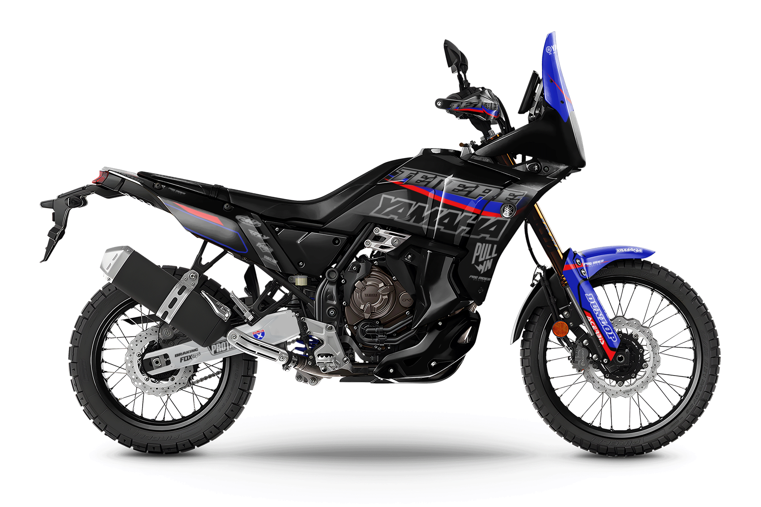 Yamaha Tenere 700 Full Graphics Kit | Black Flag