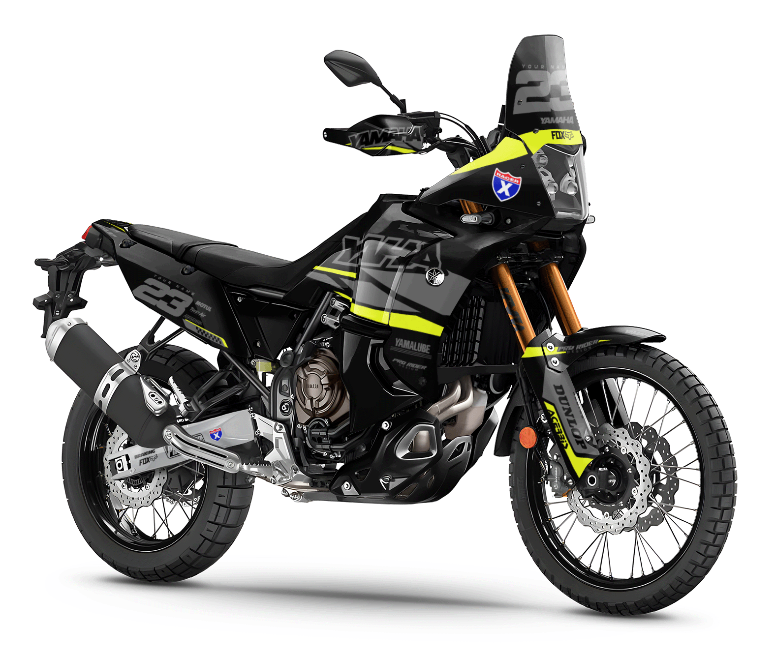 YAMAHA TENERE 700 Full Graphics Kit | Speed Blocks neon
