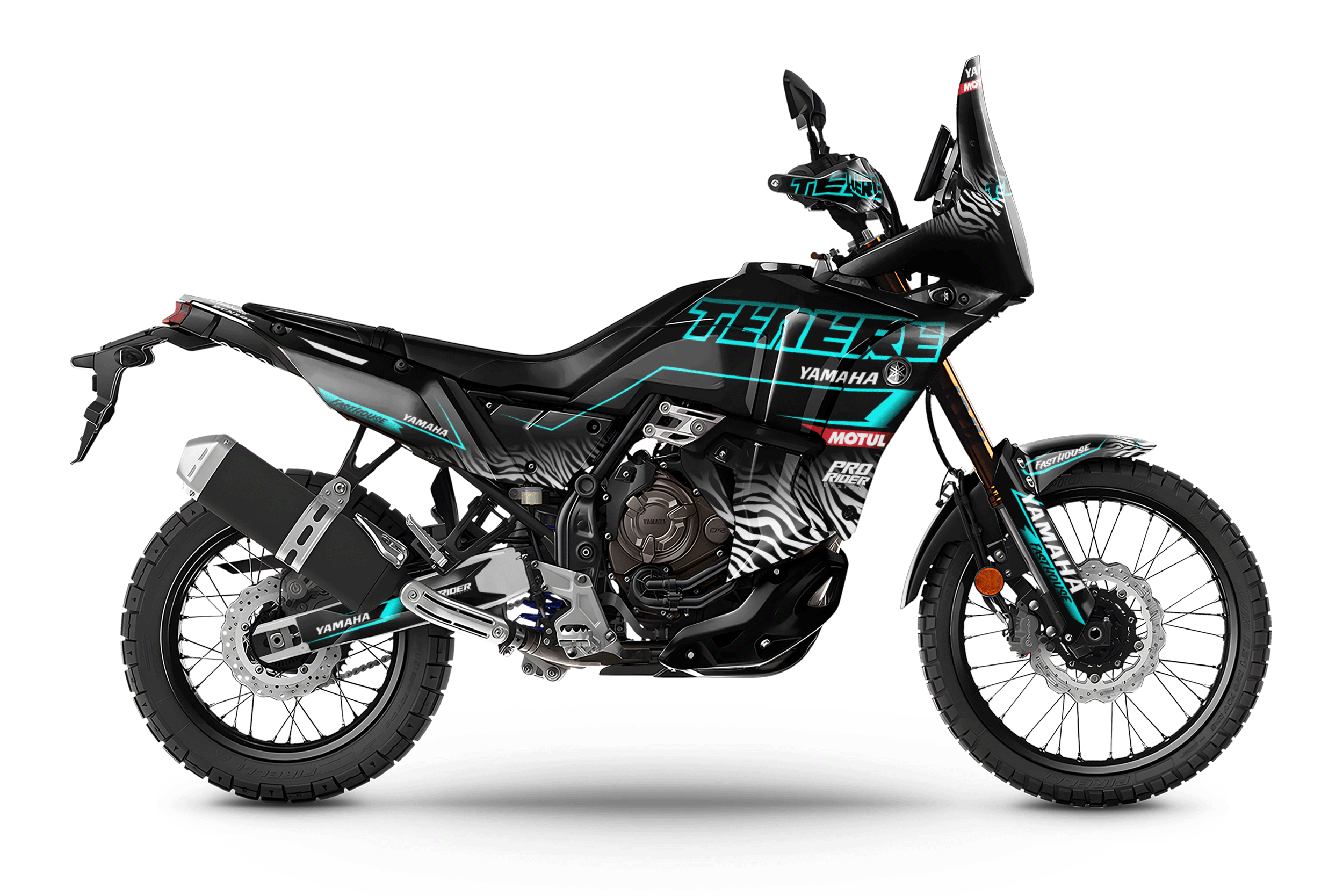 Yamaha Tenere 700 Full Graphics Kit | Black Teal