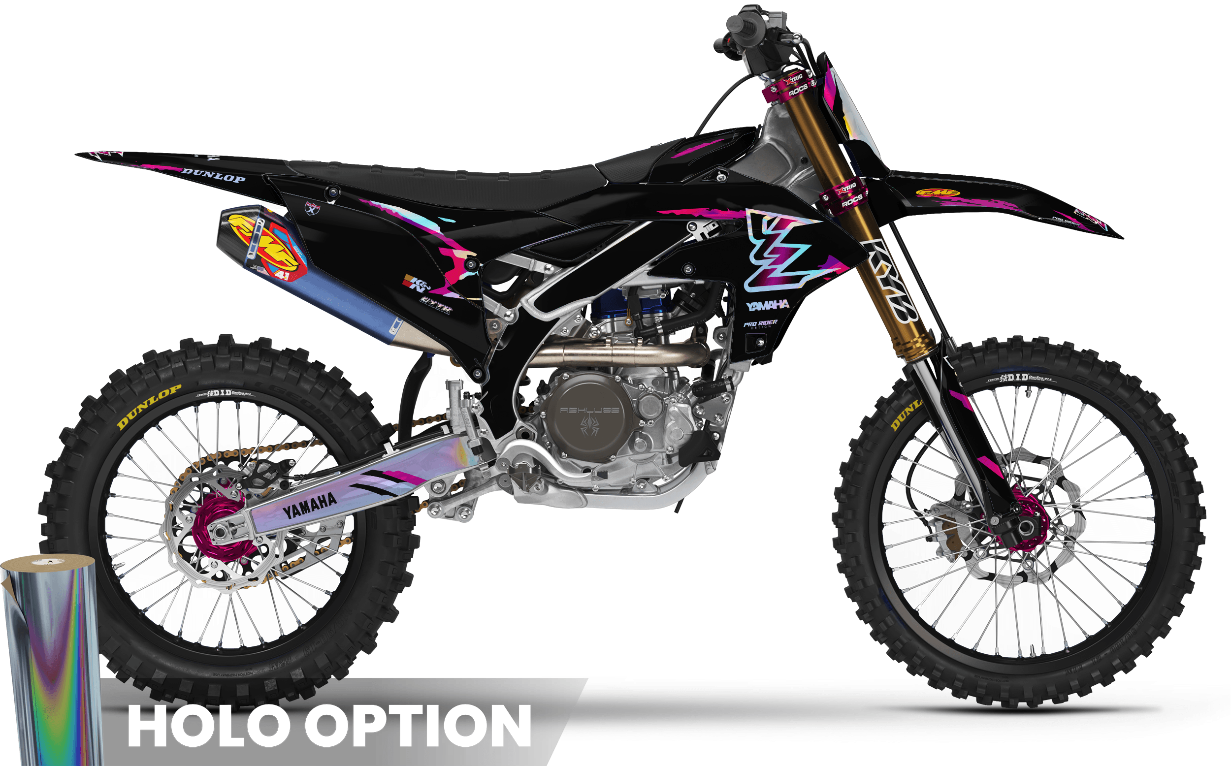 YAMAHA Full Graphics kit | Retro Black