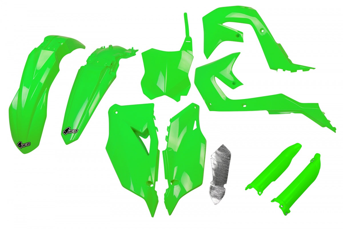 Kawasaki KX 250 450 F/X/XC Full Plastic Kit (2019-2024) | neon green