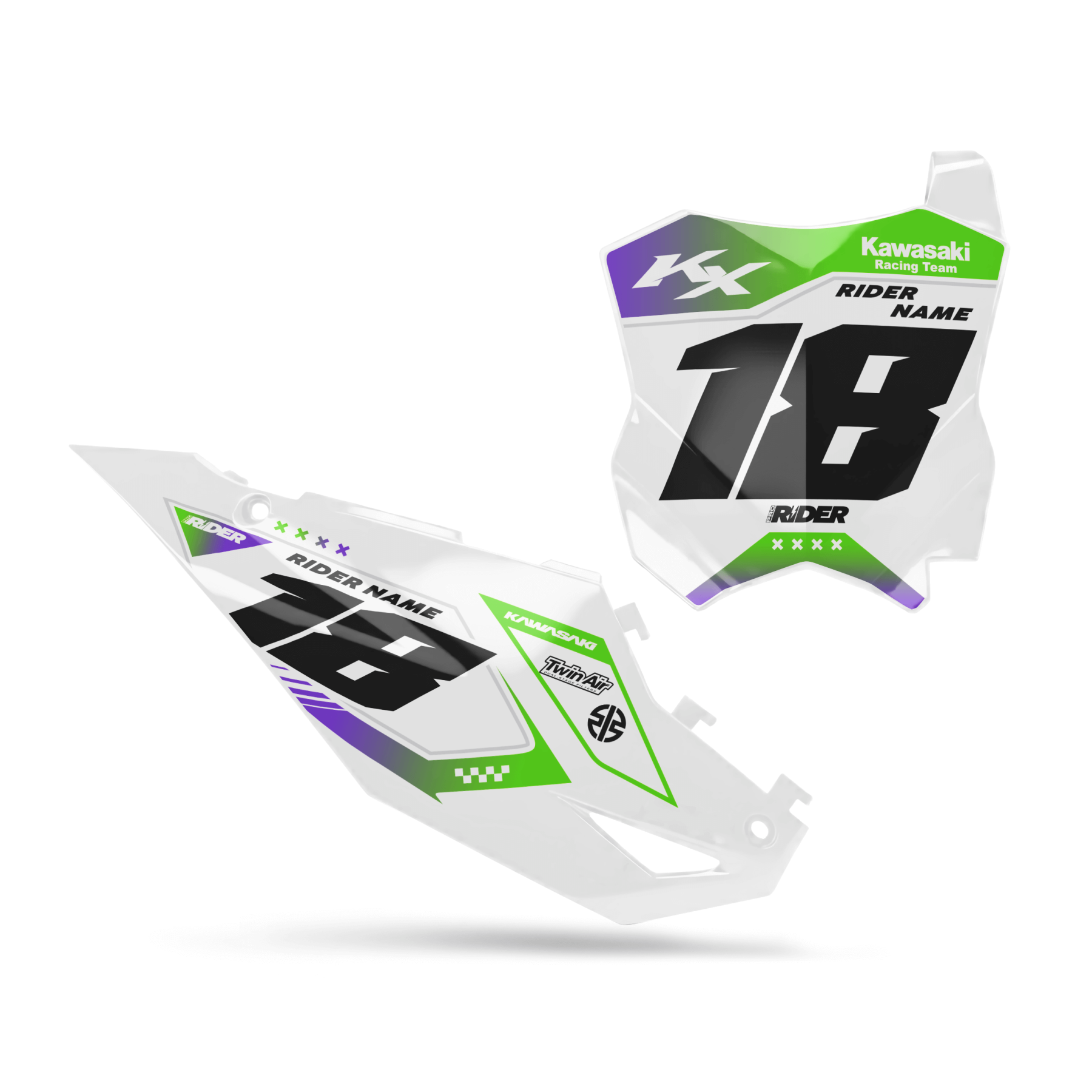 KAWASAKI Custom Number Plates | Podium Line