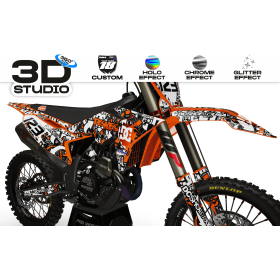 Graphics Kits DC B&W ORANGE...