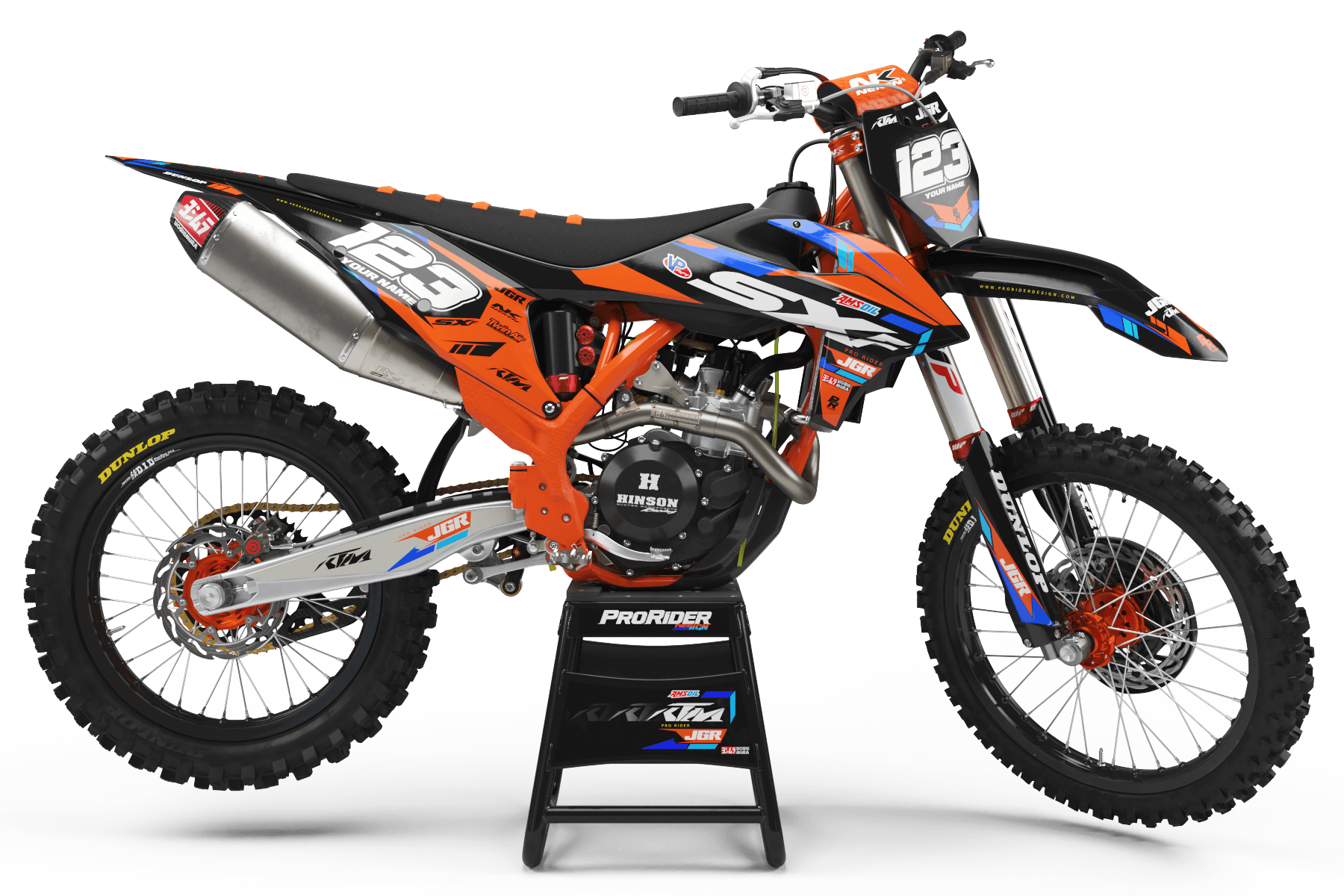 KTM Graphics Kit JGR Black And Orange