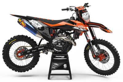 KTM Graphics Kit BUD RACING Black Orange