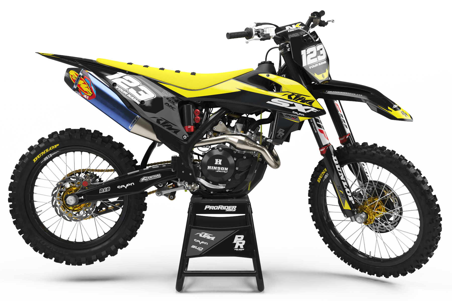 KTM Graphics Kit BUD RACING Black And Yellow