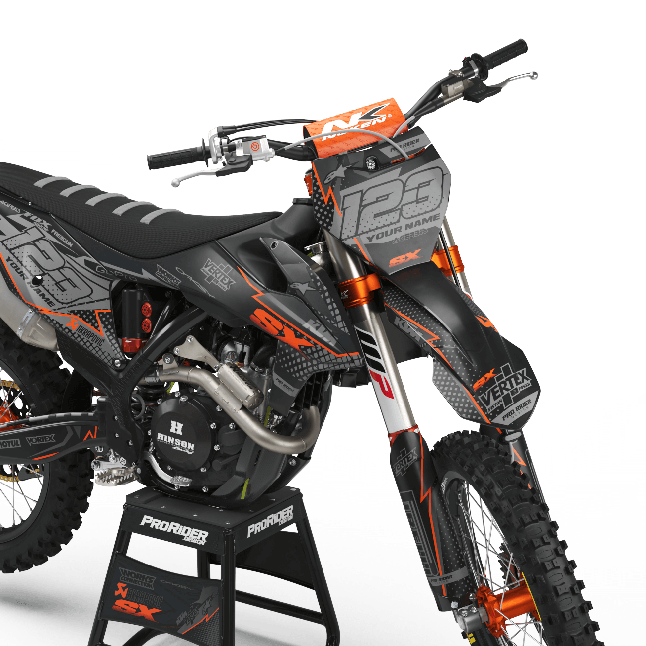 KTM Graphics Kit VERTEX Black And Orange