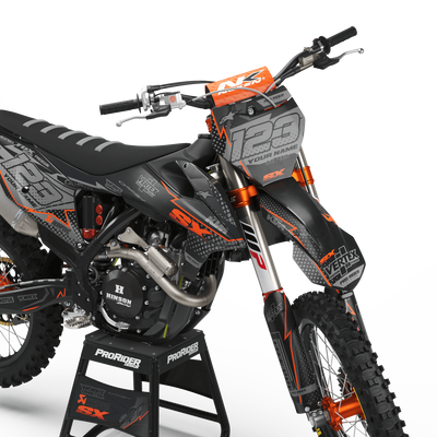 KTM Graphics Kit VERTEX Black And Orange