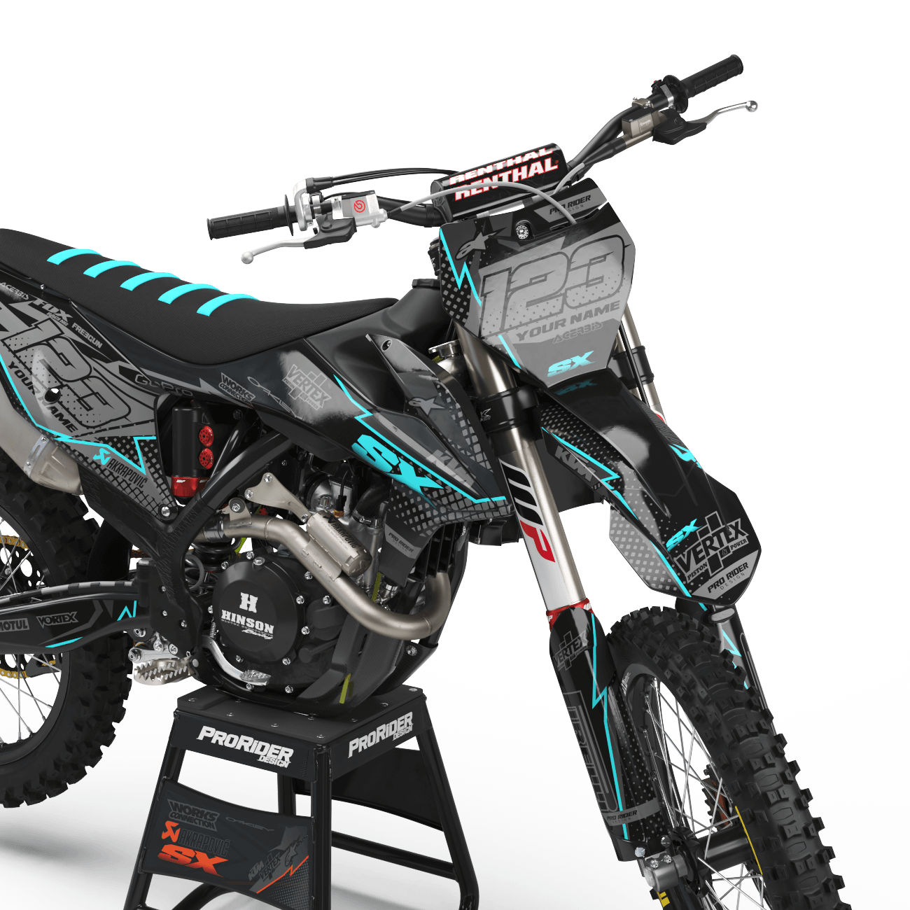 KTM Graphics Kit VERTEX TURQUOISE