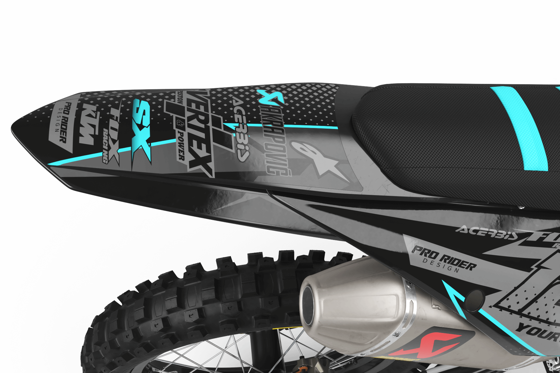 KTM Graphics Kit VERTEX TURQUOISE