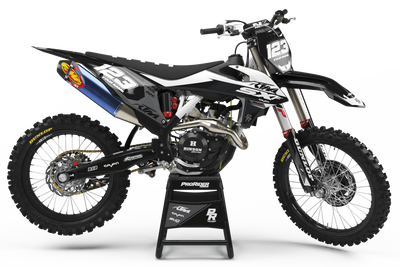KTM Graphics Kit BUD RACING Black And White