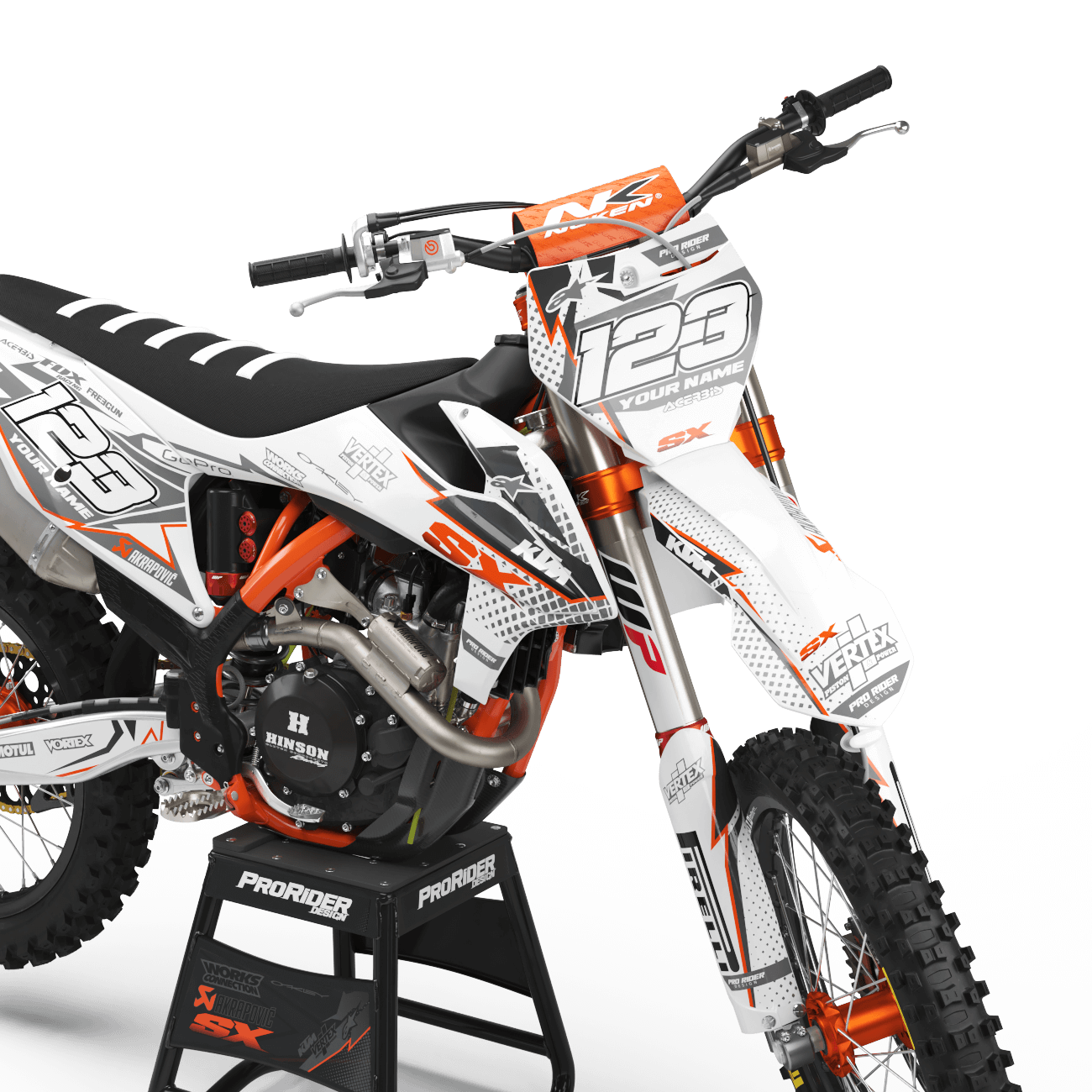 KTM Graphics Kit VERTEX White