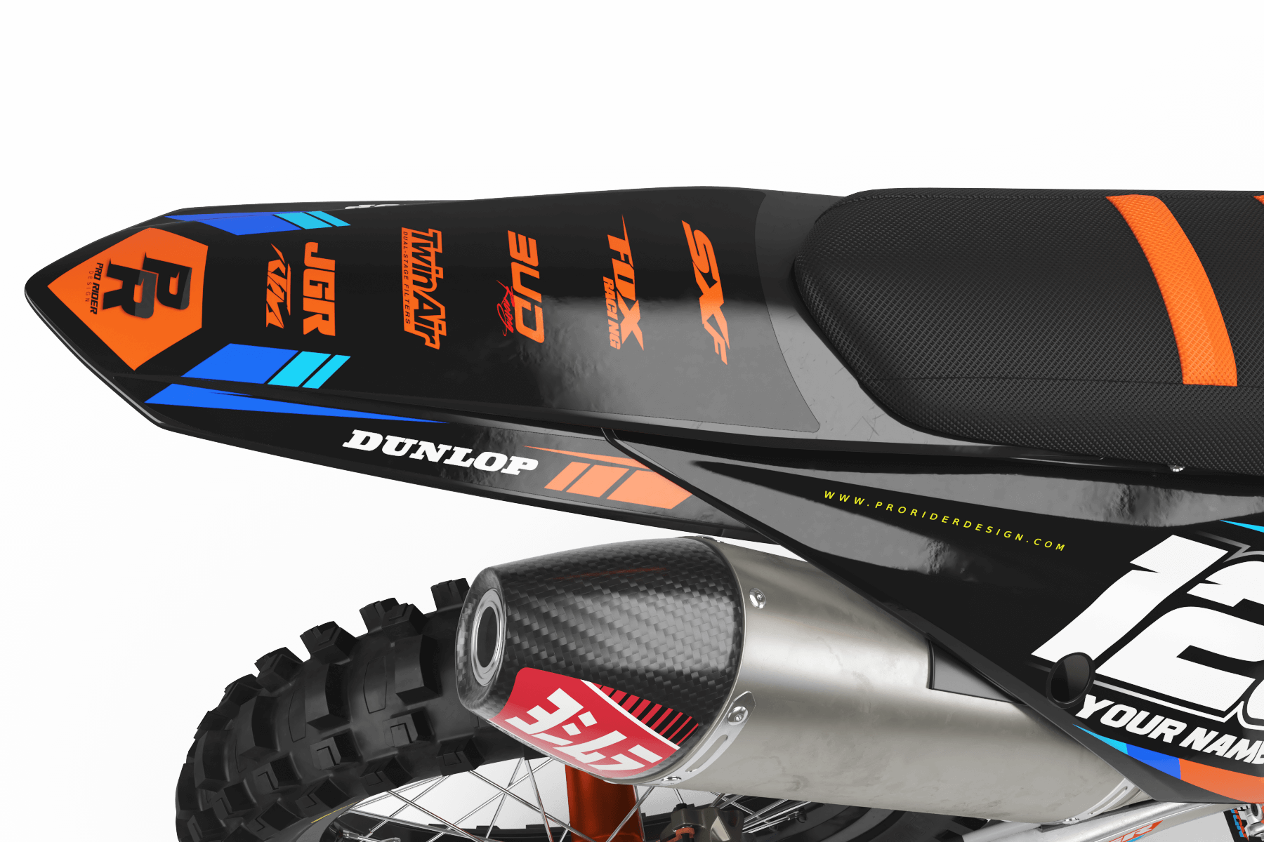 KTM Graphics Kit JGR Black And Orange