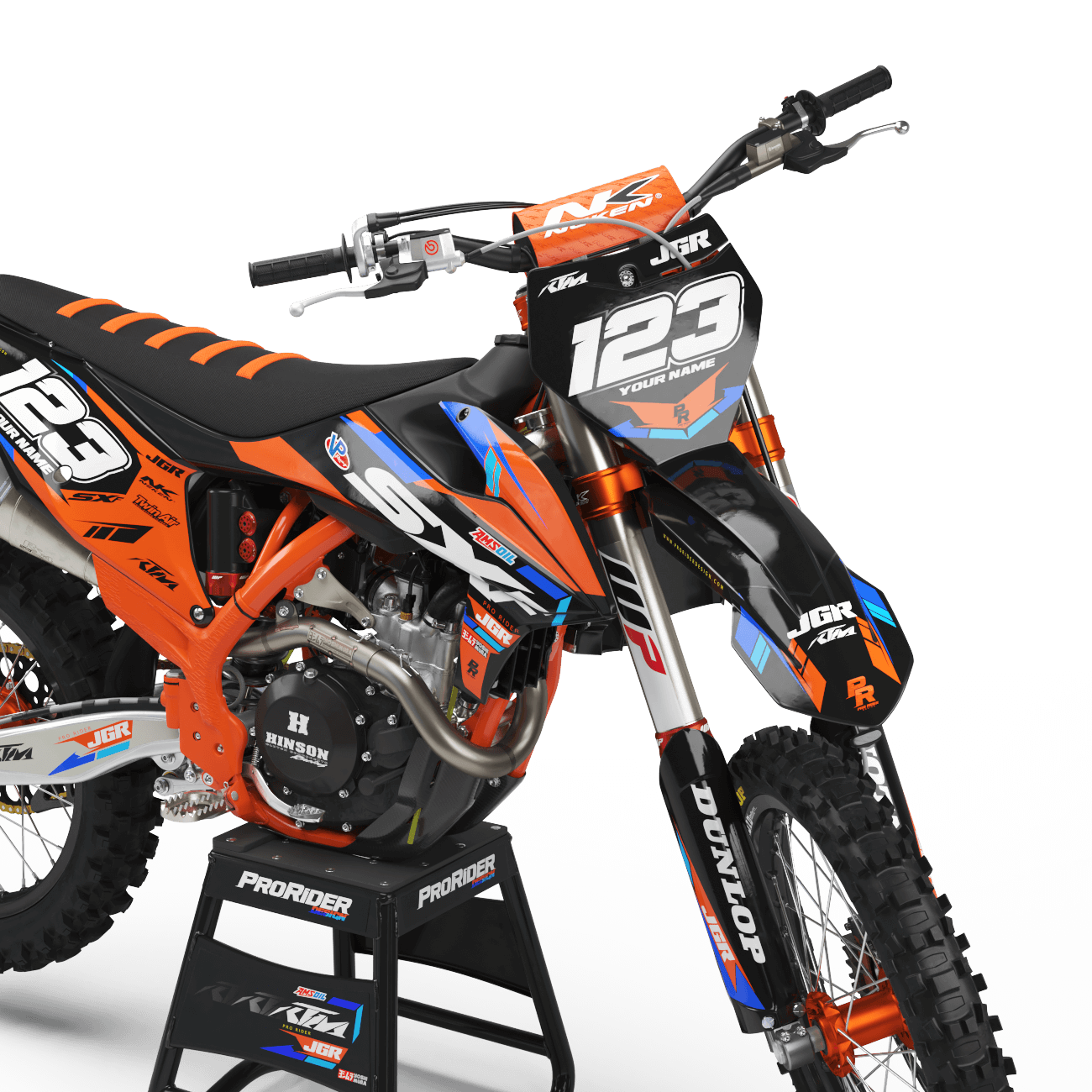 KTM Graphics Kit JGR Black And Orange