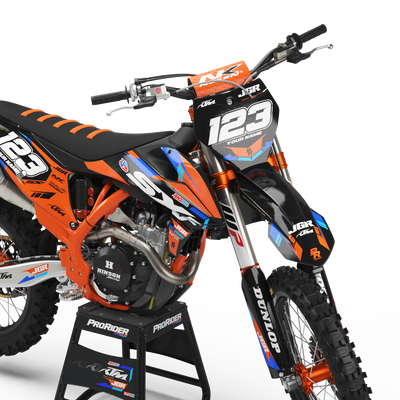 KTM Graphics Kit JGR Black And Orange