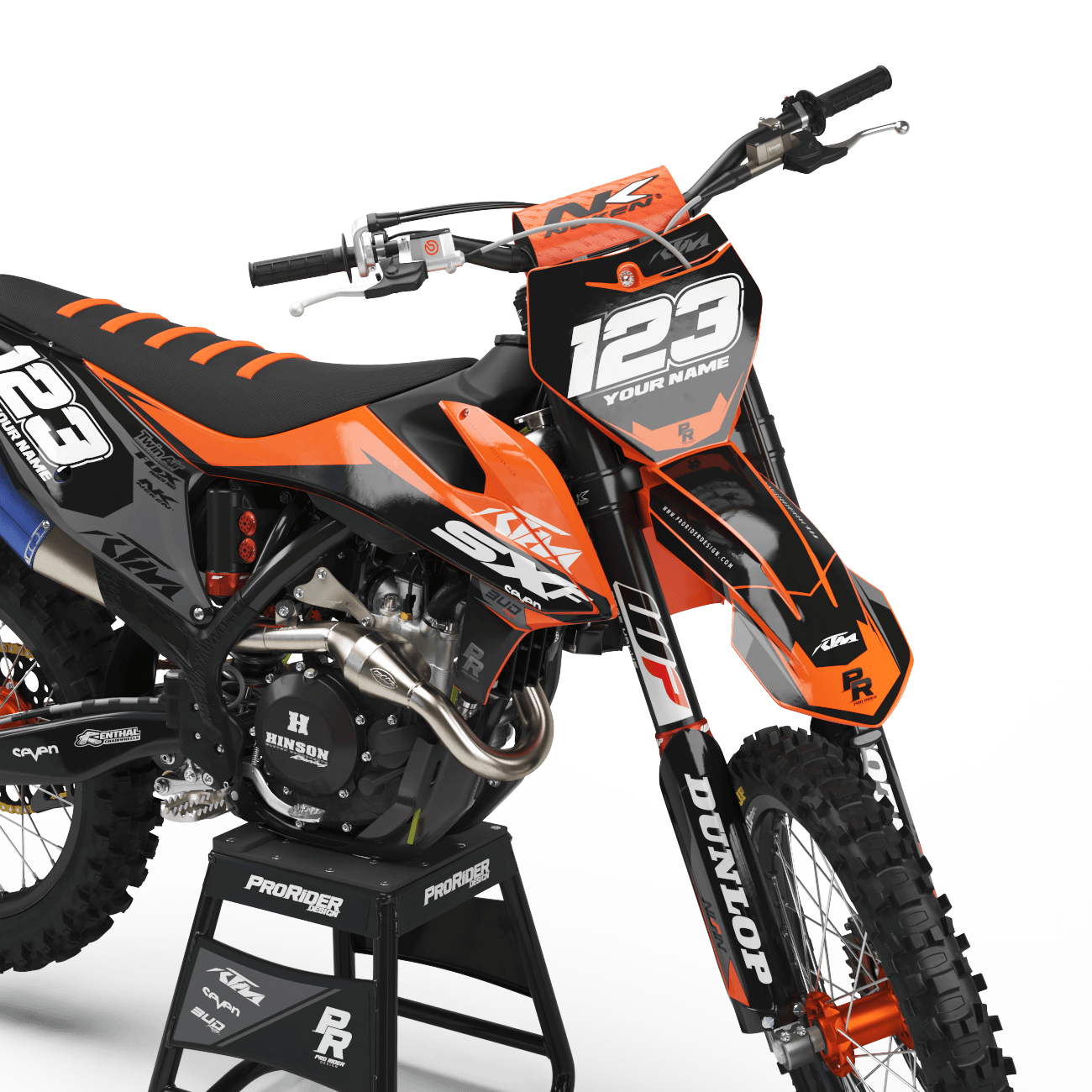 KTM Graphics Kit BUD RACING Black Orange
