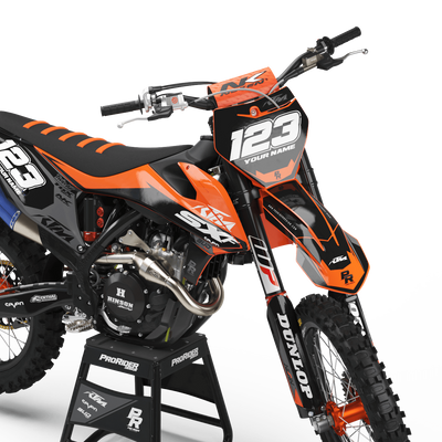 KTM Graphics Kit BUD RACING Black Orange