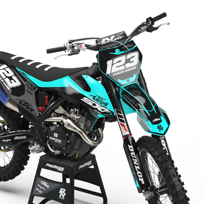 KTM Graphics Kit BUD RACING Balck And CYAN