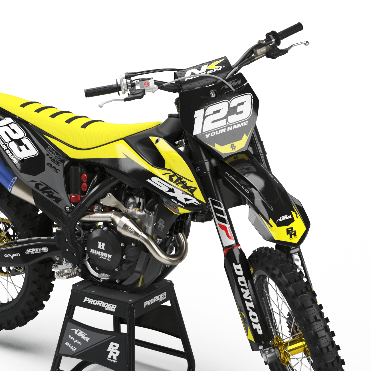KTM Graphics Kit BUD RACING Black And Yellow