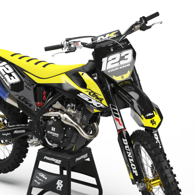 KTM Graphics Kit BUD RACING Black And Yellow